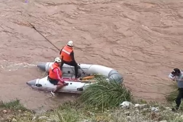 Intensa búsqueda de un menor perdido en el río Apurímac, en el Vraem. (Foto: Andina)